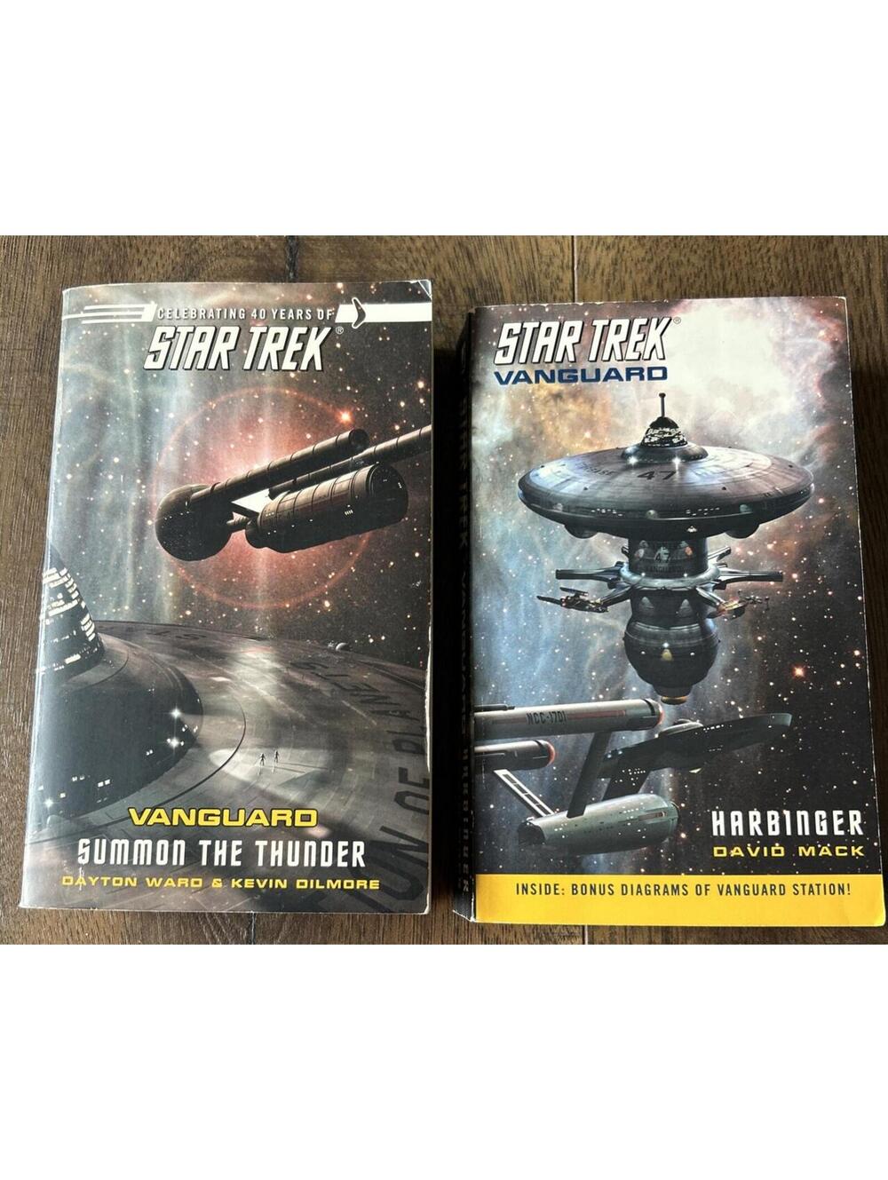 Star Trek: Lot Of 2 Paperback Vanguard Novels: Summon the Thunder and Harbinger